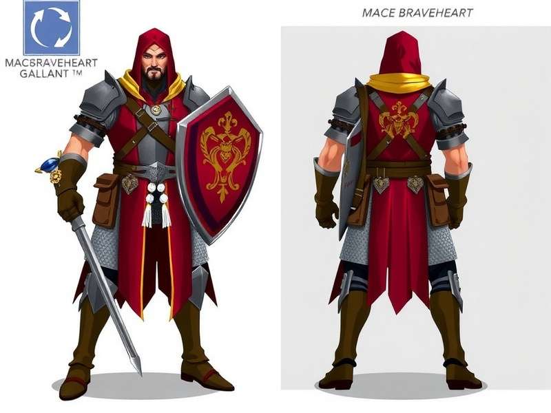 Mace Braveheart Gallant Game Hero Character